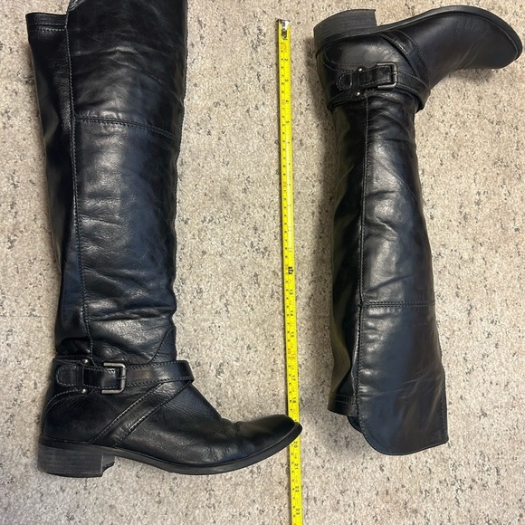 Lavorazione Artigiana Sz. 9 over the knee all leather ultra beautiful flat moto - Picture 10 of 13